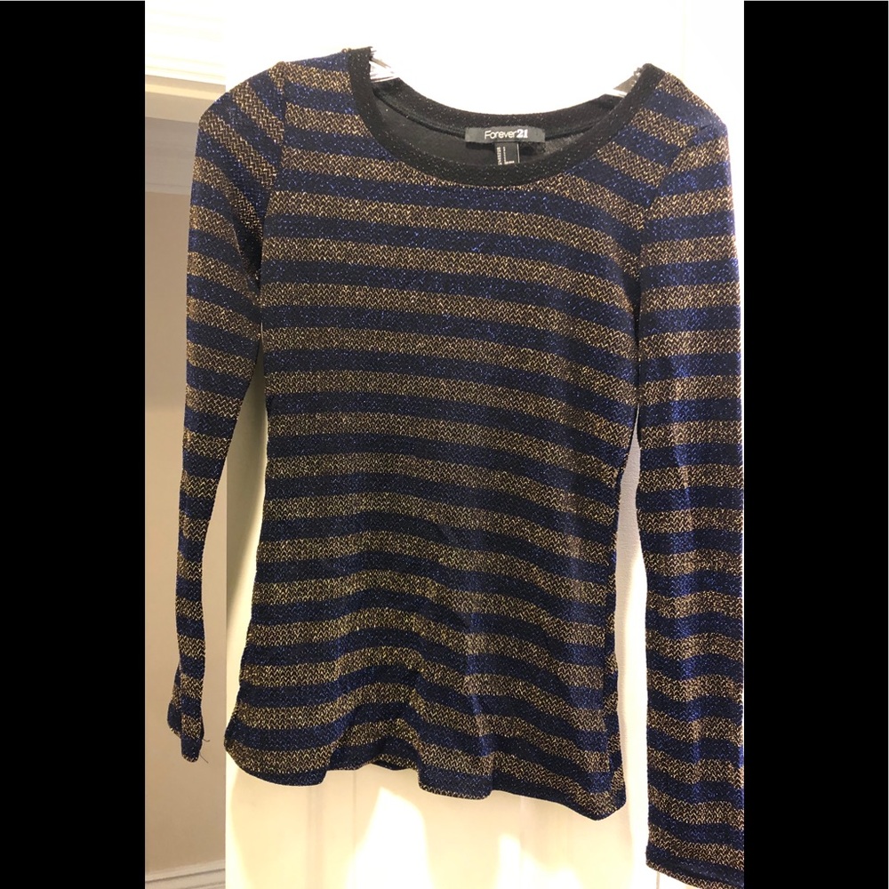 Forever 21 metallic shimmery metallic top